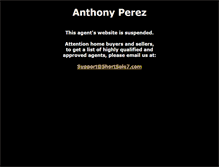 Tablet Screenshot of anthonyperez.shortsale7.com
