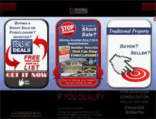 Tablet Screenshot of emeraldroberts.shortsale7.com