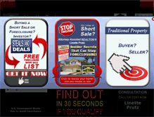 Tablet Screenshot of linetteprutz.shortsale7.com